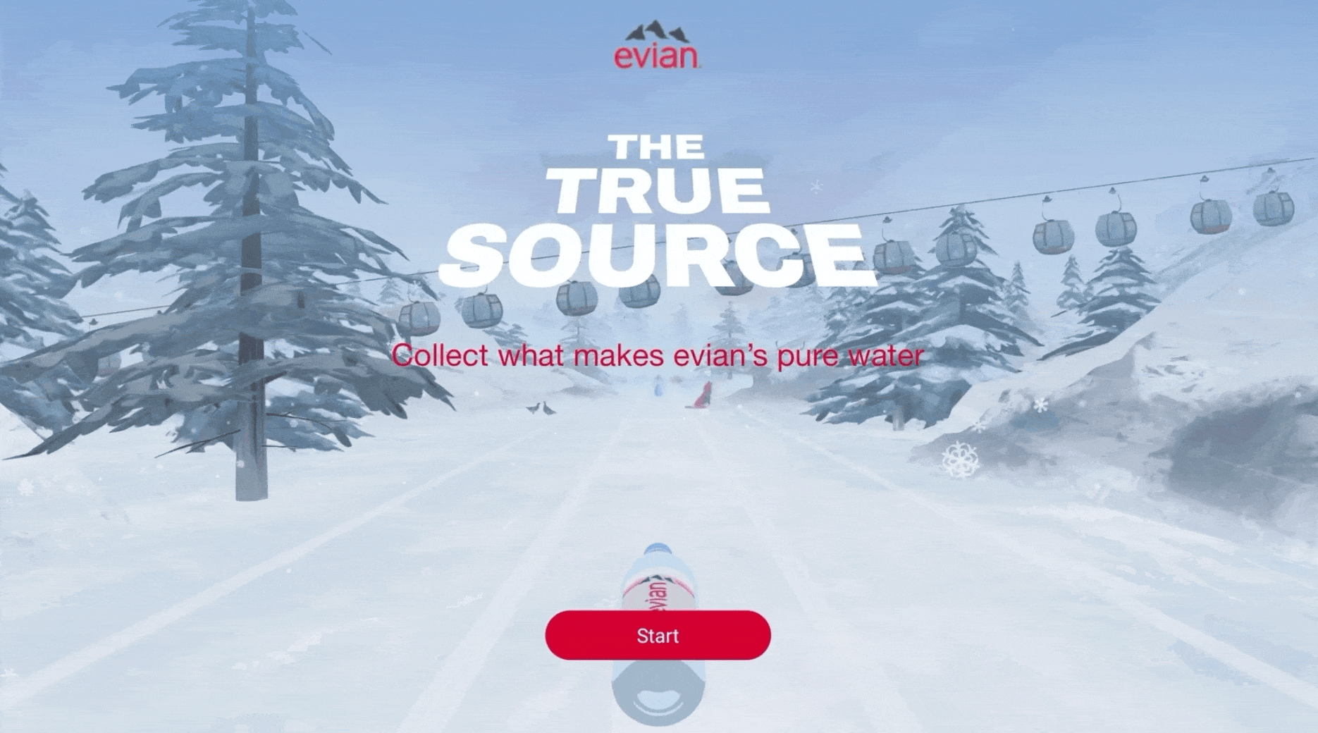 Evian True Source game animation