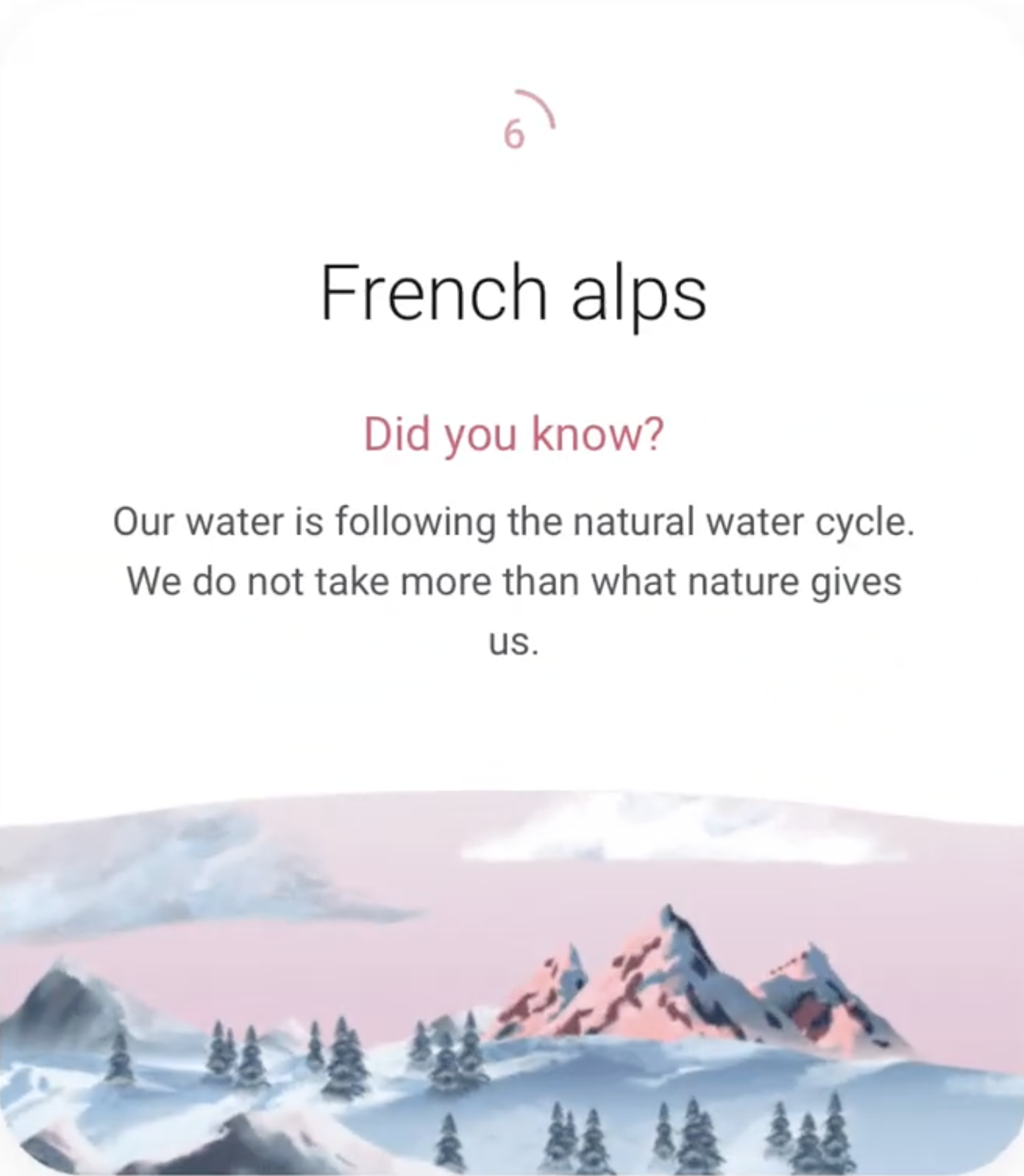 Evian True Source — game screens and informational pop-ups
