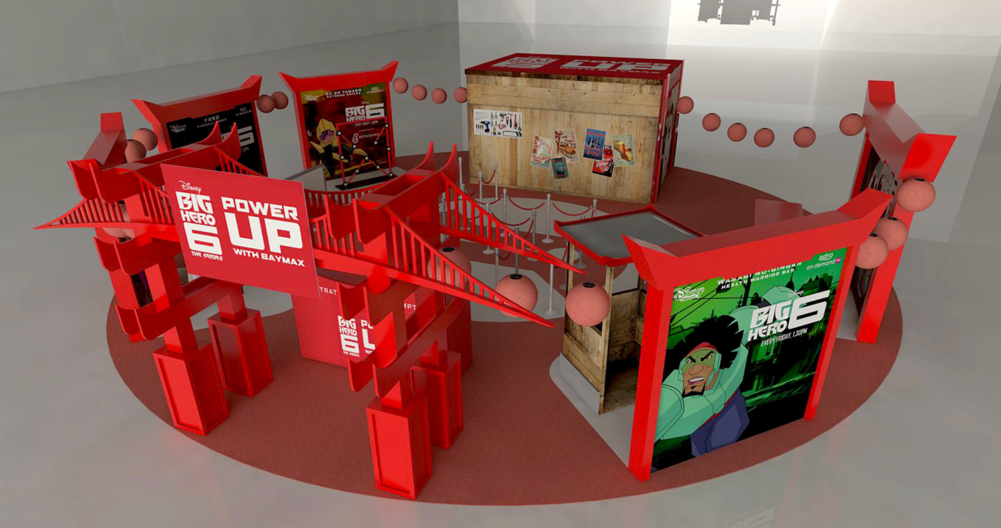 Disney Big Hero 6 activation render